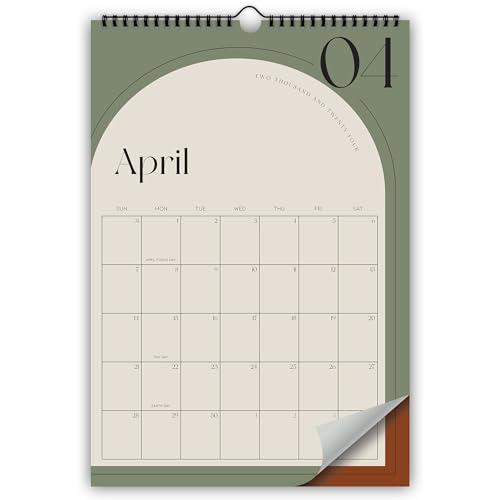 Aesthetic 2024-2025 Wall Calendar - Runs from January 2024 Until July 2025 - The Perfect Wall Hanging Calendar Planner for Easy Organizing