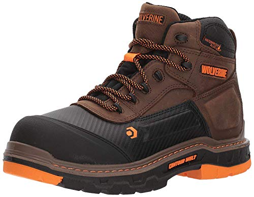 Wolverine men's Overpass Mid Cm Work Boot, Summer Brown, 12