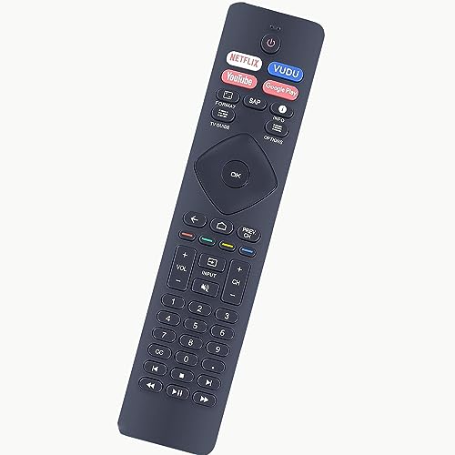 NH800UP RF402A-V14 IR Replacement TV Remote Control Compatible with Philips 4K Ultra Android Smart TV 75PFL5704/F7 65PFL5704/F7 65PFL5504/F7 55PFL5704/F7 55PFL5604/F7 50PFL5704/F7 43PFL5766/F7