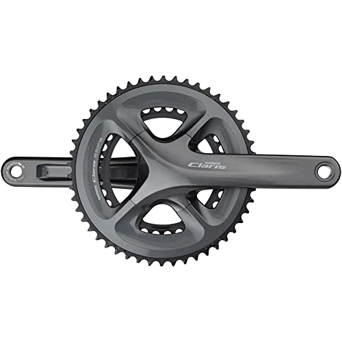 Shimano Claris FC-R2000 Crankset - 170mm, 8-Speed, 50/34t, 110 BCD, Hollowtech II Spindle Interface, Black
