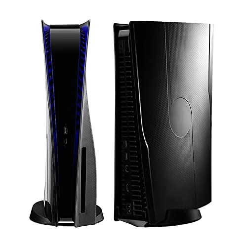 Amaspace PS5 Face Plates for Disc Edition. ABS Anti-Scratch Dustproof Protective Shell Cover. (Black Honeycomb Style)