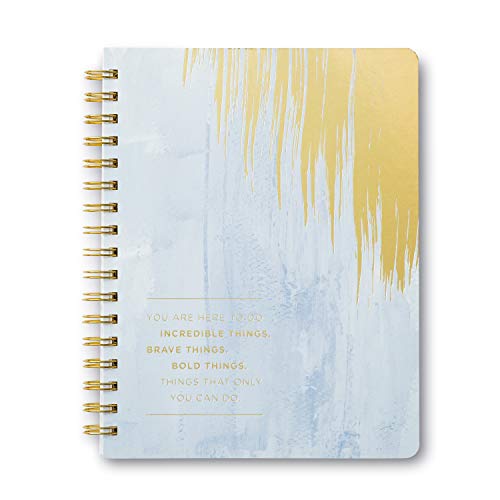 Compendium Spiral Notebook - You are here to do incredible things… — A Designer Spiral Notebook with 192 Lined Pages, College Ruled, 7.5”W x 9.25”H