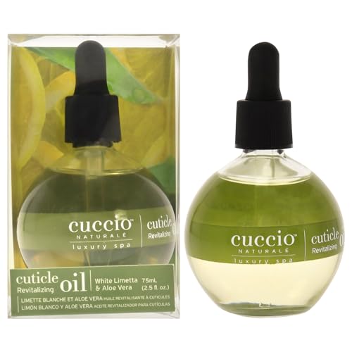 Cuccio Naturale Revitalizing Cuticle Oil - Hydrating Oil For Overnight Cuticle Repair - Remedy Damaged Skin And Thin Nails - Paraben And Cruelty-Free Formula - White Limetta And Aloe Vera - 2.5 Oz