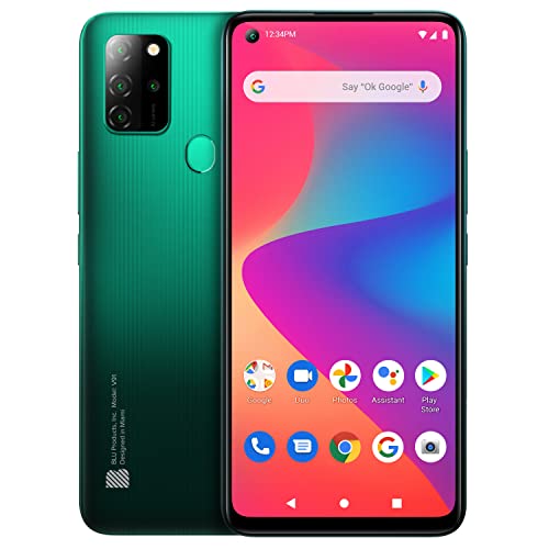 BLU V91 | 2022 | 3-Day Battery | Unlocked | US Version | US Warranty| 4/128GB | Green