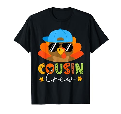 Cousin Crew Turkey Family Thanksgiving Pajamas Matching Gift T-Shirt