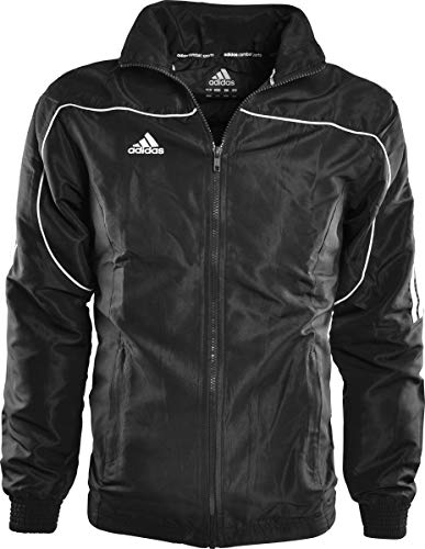 adidas Combat Sports 3-Stripes 100% Polyester Long Sleeve Light Track Jacket - Black White - Small