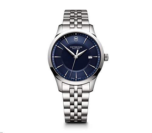 VICTORINOX(ビクトリノックス) Men Alliance Case (316L) Blue Dial Stainless Steel Bracelet Swiss Quartz Watch