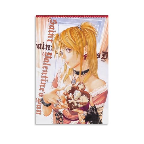 OBABO Death Note Misa Amane Poster Canvas Wall Art Painting Living Room Posters for Bedroom Decor 12x18inch(30x45cm)