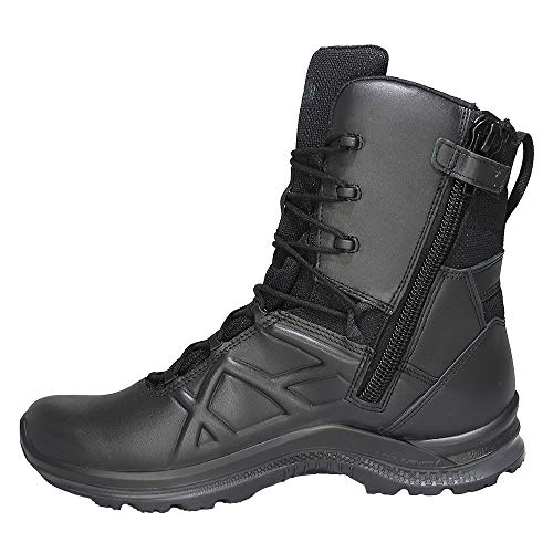 HAIX Black Eagle Tactical 2.0 GTX High Side Zip - Medium Width, Waterproof Work Boots, With Anti-Slip Sole, Shock Absorbing Technology, And Lightweight Design, Great Boots For Police Men, Size 10