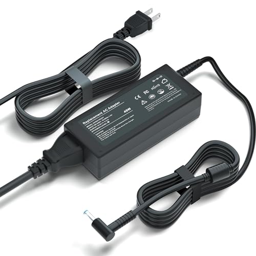 45W HP Laptop Charger for HP Stream 11 13 14, 19.5V 2.31A Notebook Power Adapter for HP Pavilion Touchsmart, Elitebook Folio, Spectre, Spectre Ultrabook, AC Adapter Power Supply (4.5mm x 3.0mm)