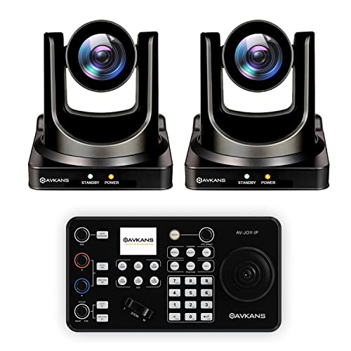 AVKANS 30X SDI PTZ Camera with IP Joystick Controller Package - 2 pcs 30X HDMI SDI PTZ Camera with 1 pcs Super Joystick Controller(2X AV-CM30 and 1x AV-Joy-IP)