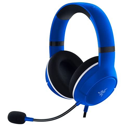 Razer Kaira X Wired Headset for Xbox Series X|S, Xbox One, PC, Mac & Mobile Devices: Triforce 50mm Drivers - HyperClear Cardioid Mic - Memory Foam Ear Cushions - On-Headset Controls - Shock Blue