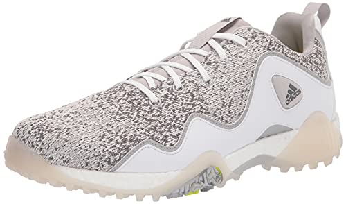 adidas Men's Codechaos 21 Primeblue Spikeless Golf Shoes, Footwear White/Grey Four/Grey Two, 8