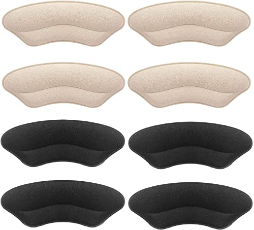 Makryn Premium Heel Pads Inserts Grips, Back of Heel Protectors Cushions Liner Prevent Too Big Shoe from Shoe Slipping,Blisters,Filler for Loose Shoe Fit for Men Women (Multicolor)