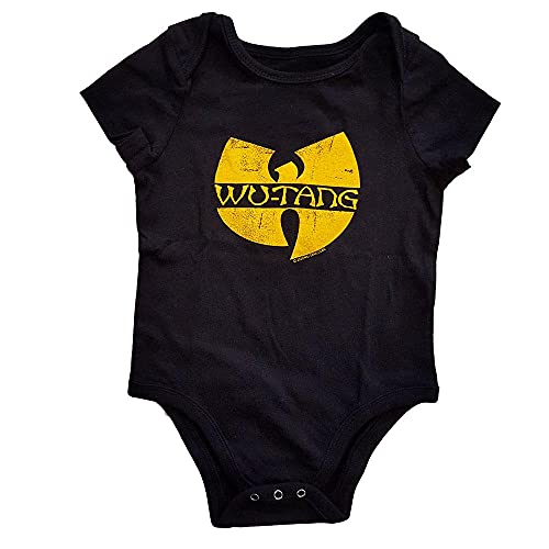 Wu-Tang Clan Baby Grow Band Logo Official Black 0 To 24 Months Size Large (12 months)