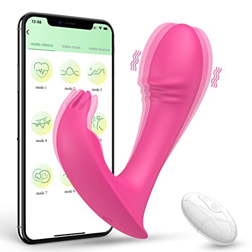 Vibrating Panties Butterfly Vibrator for Women, Remote Control Bullet Vibrator Underwear Clit Sucking Clitorals Stimulator G spot Dildo Strap on Underwear Vibrator Adult Sex Toys for Couple UOO02