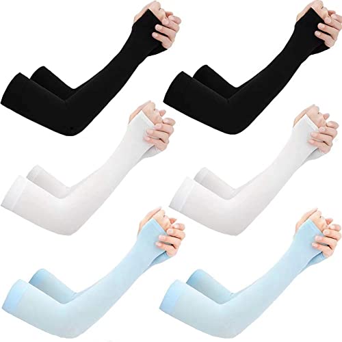 Asofcof 12 Pairs Sports Compression Arm Sleeves,Athletic & Shooting Sleeve for Youth, Men & Women - Basketball,Football,Baseball, Golf & Volleyball