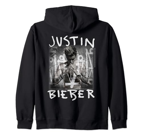 Justin Bieber Purpose Album Cover by Rock Off Zip Hoodie