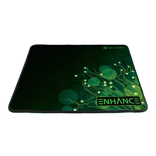 ENHANCE Large Gaming Mouse Mat, Non-Slip Base – Perfect for Gamers and Professional Gamers, for Playing GTA, FIFA 17, Farming Simulator 17, Sims 4 and More PC Games – Green