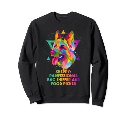 Pawfessional Bag Sniffer Food Picker Funny German Shepherd Sweatshirt