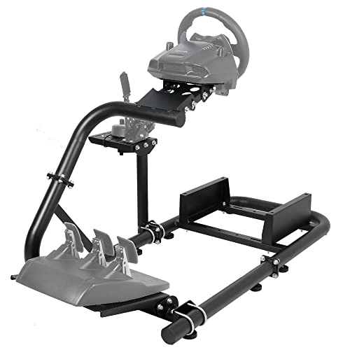 Supllueer Sim Racing Cockpit Single Arm fit for Logitech,Fanatec,Thrustmaster, G29 G27 G923 G920 T300 T248, Racing Simulator Cockpit, Steering Wheel Pedal Handbrake Not Included
