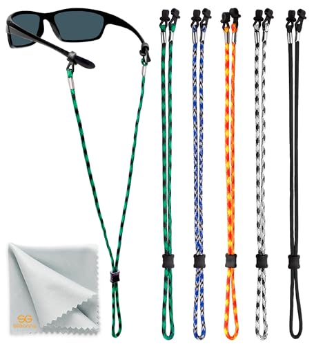 SIGONNA Eyeglasses String Holder Strap Cord - Eyeglass Chain for Men Women - Glasses Lanyard Holders Around Neck - Sports Eye Glass Straps Sunglass Retainer