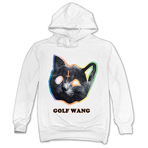 Huma Men's Ofwgktas Golf Wang Cat Leisure Outwear XL White