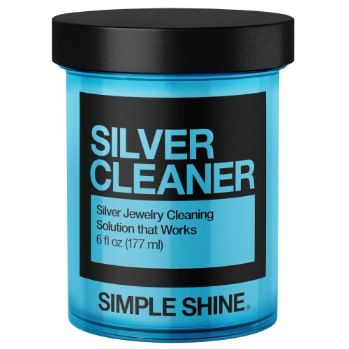 Simple Shine. Silver Jewelry Cleaner for Specialized Silver care Silver Dip Solution for Coins, Jewelry Silverware, Sterling Silver, Rings and more