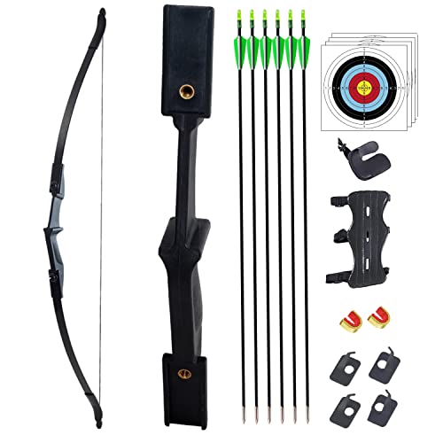 SOPOGER Archery Bow and Arrow Adult - Takedown Recurve Bows for Adults Youth Beginner 20lbs 30lbs Left and Right Handed Outdoor Target Practice Hunting (20 LBS)
