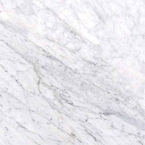 Carrara Marble Italian White Bianco Carrera 12x12 Marble Tile Honed Matte Finish (Unpolished-No Shiny Surface))