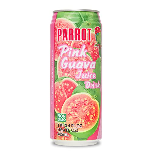 Parrot Brand Pink Guava Juice 16.4 fl. oz.（Pack of 12）