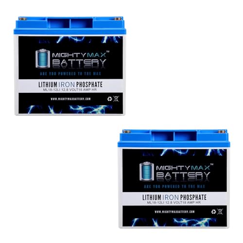 12V 18AH Lithium Replacement Battery Compatible with Vector VEC012POB Power on Board Jump Starter - 2 Pack