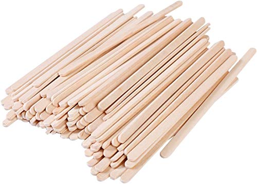 Gmark 5.5' Premium Wood Stirrer 2.3mm thick 100 pc - Wood Coffee Stir Sticks for Tea Beverage, Corn Dog Stick Craft Stick 100/Bag GM1115A