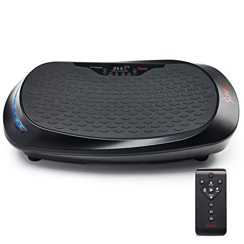 Sunny Health & Fitness FITBOARD Premium 4D Vibration Plate Exercise Machine - Total Body Shaker Platform for Toning, Sculpting & Recovery - SF-VP822058