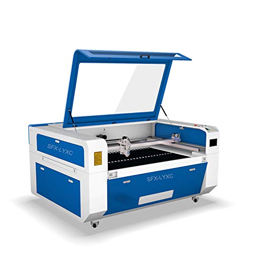 US Stock 130W Co2 Laser Cutter Co2 Laser Cutter and Engraver Machine with Red-Light Pointer, Auto-Focus 35-7/16''×23-5/8'' Slat,Honeycomb Workbench,Lifting Workbench S&A Water Chiller CW5000