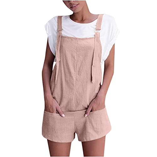 SHAOBGE My Orders Placed Your Orders Placed Recently By Me Comfortable Work Clothes Loose Jumpsuit Women Womens Overalls Loose Spandex One Piece Jumpsuit Day Prime Deals Today 2024 Pink Large