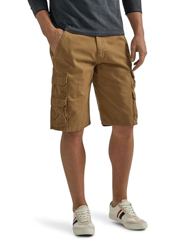 Wrangler Authentics Men's Premium Cargo Short, Acorn Twill, 34