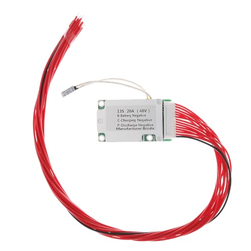 Bisida 13S BMS 48V 20A Li-ion PCB Protection Board with NTC, Ten Functional protections, Split Ports, for Lithium-ion Battery Pack (13S 48V 20A)
