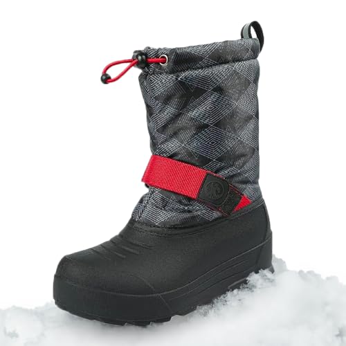 Northside Frosty Winter Boot (Toddler/Little Kid/Big Kid),Black/Charcoal,Size 7 Medium US Big Kid