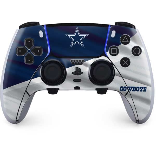 Skinit Gaming Decal Skin compatible with PS5 DualSense Edge Pro Controller - Officially Licensed NFL Dallas Cowboys Design