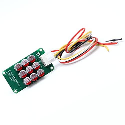 5A 3S 12V 12.6V Battery Active Equalizer BMS Balancer LFP Lifepo4 Lithium Lipo Li-ion Battery Energy Transfer Board Active Balance Equalization Module Capacitor Whole Group Balancer w/Silicone Cable