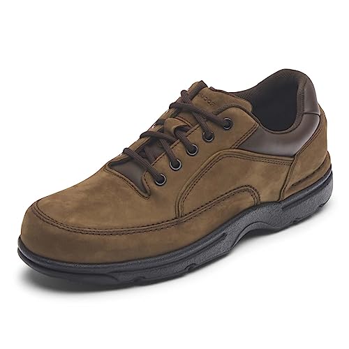 Rockport Men's Eureka Walking Shoe, Chocolate Nubuck, 14