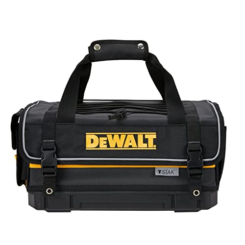 DEWALT TSTAK Tool Bag, 16-inch Durable Tote with Tool Organizer and Hard Bottom (DWST17623)