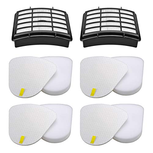 Hechuang 2 + 4 Pack Vacuum Filters Replacement Compatible for Shark Navigator Lift-Away NV350, NV351, NV352, NV355, NV356E, NV357, NV360, NV370, NV391, UV440, UV490, UV540,Replacement XFF350 XHF350