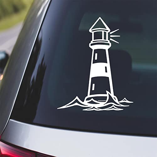 CLIFFBENNETT Lighthouse Decal for car, Tumbler, or Laptop, Light House Decal, Maine Decal, Light House Sticker, Hilton Head Decal, Coastal Decal, Beach