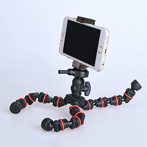 DINGZZ Tripod for Phone with Mobile Phone Holder Mount, Mini Flexible Desk Tripod with Remote for Smartphone/Camera/Tablet (Color : C)