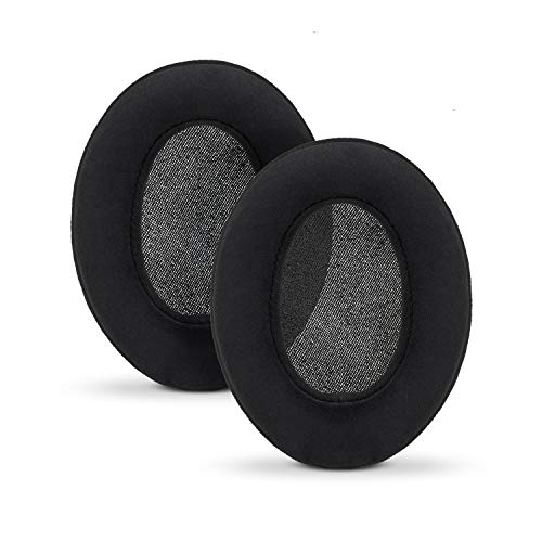 Micro Suede Replacement Ear Pads for HyperX Cloud & Alpha, ATH M50X, Steelseries Arctis, Logitech G Pro & More Headphones, Soft Velour, Memory Foam & Long Lasting Earpads by Brainwavz