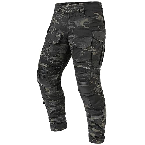 G3 Upgraded Combat Pant, Men's Military Tactical Camouflage Clothing, Multi-Pocket Rip-Stop Hunting Hiking Paintball 34W/32L DMC