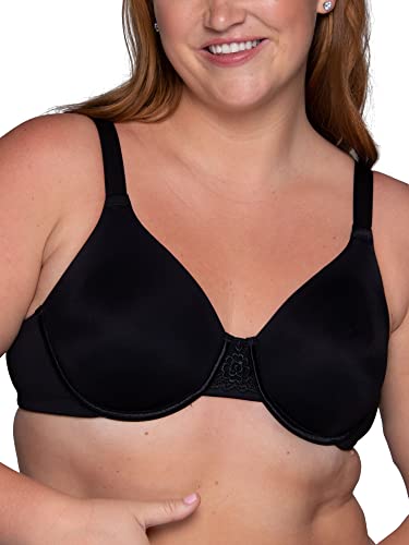 Vanity Fair womens Beauty Back Smoothing (36c - 42h) Minimizer Bra, Midnight Black, 36DD US