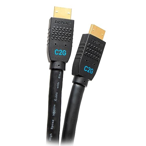 C2G 15ft (4.5m) Performance Series Ultra Flexible Active High Speed HDMI Cable - 4K 60Hz in-Wall, CMG (FT4) Rated Compatible with Xbox, Blu-ray, DVD, PS5, Smart TV, Soundbar, Monitors
